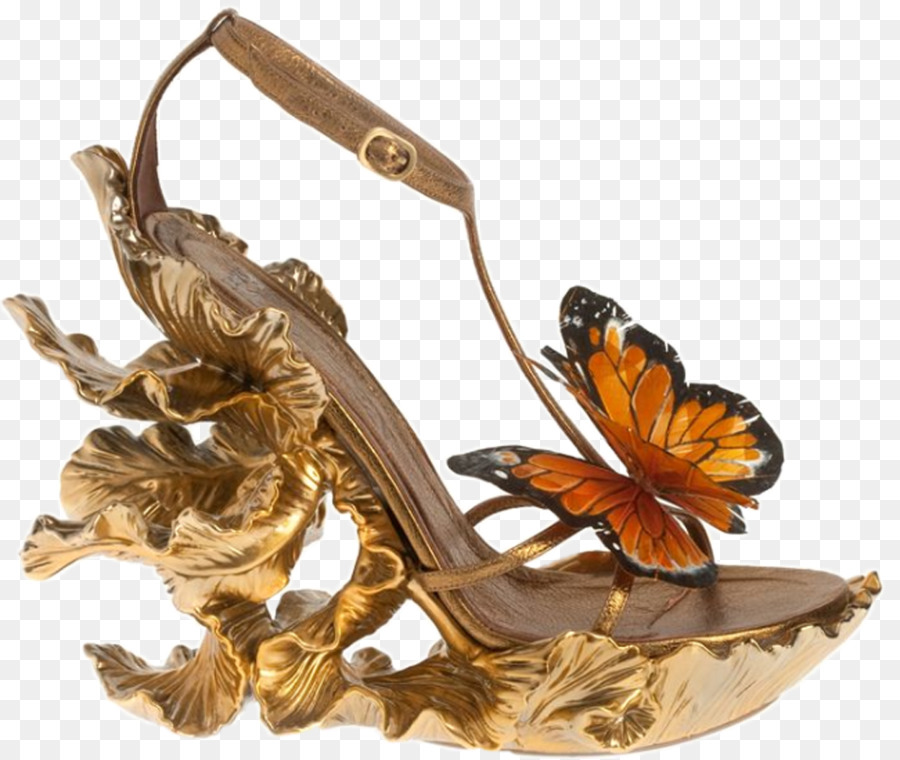 Mariposa，Zapato De Tacón Alto PNG