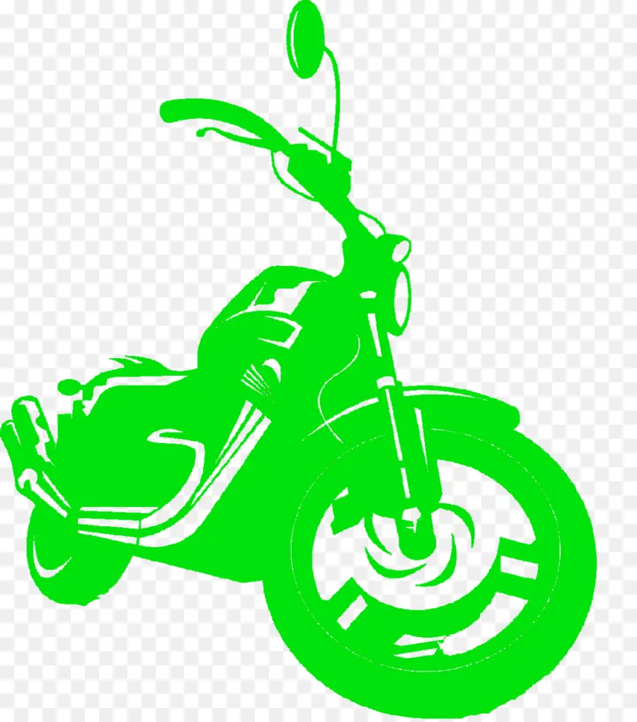 Motocicleta Verde，Bicicleta PNG