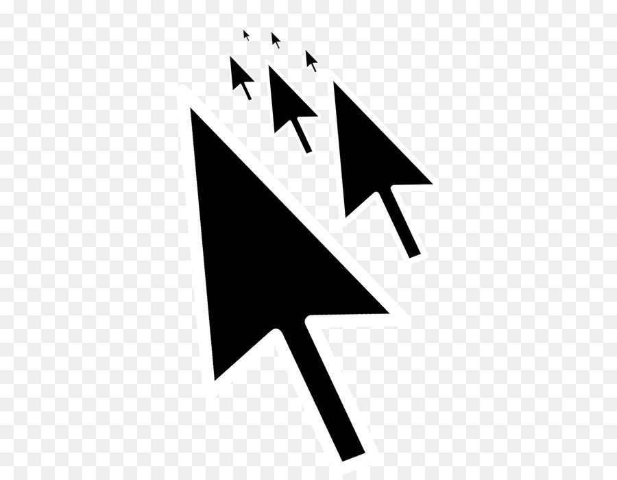 Cursor，En Blanco Y Negro PNG