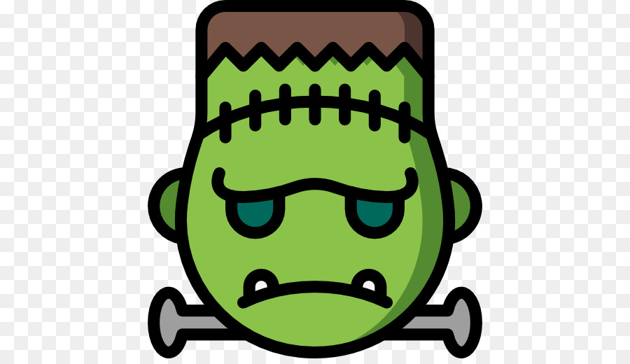 Cara De Frankenstein，Verde PNG