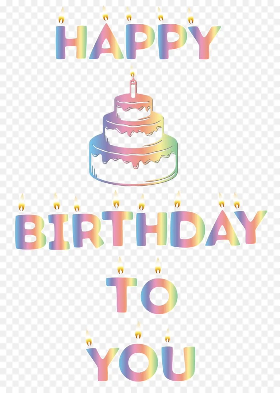 Feliz Cumpleaños，Pastel PNG