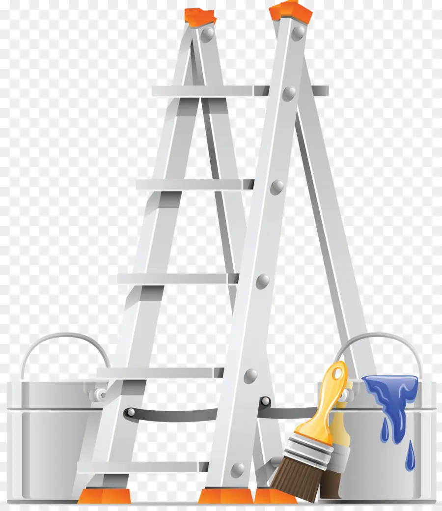 Escalera Y Pintura，Cuadro PNG