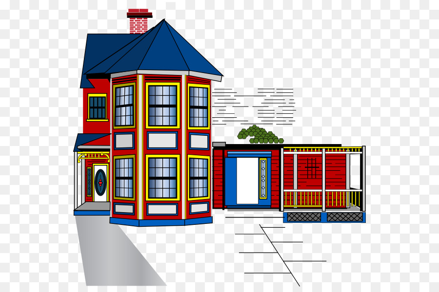 Casa Colorida，Ventanas PNG