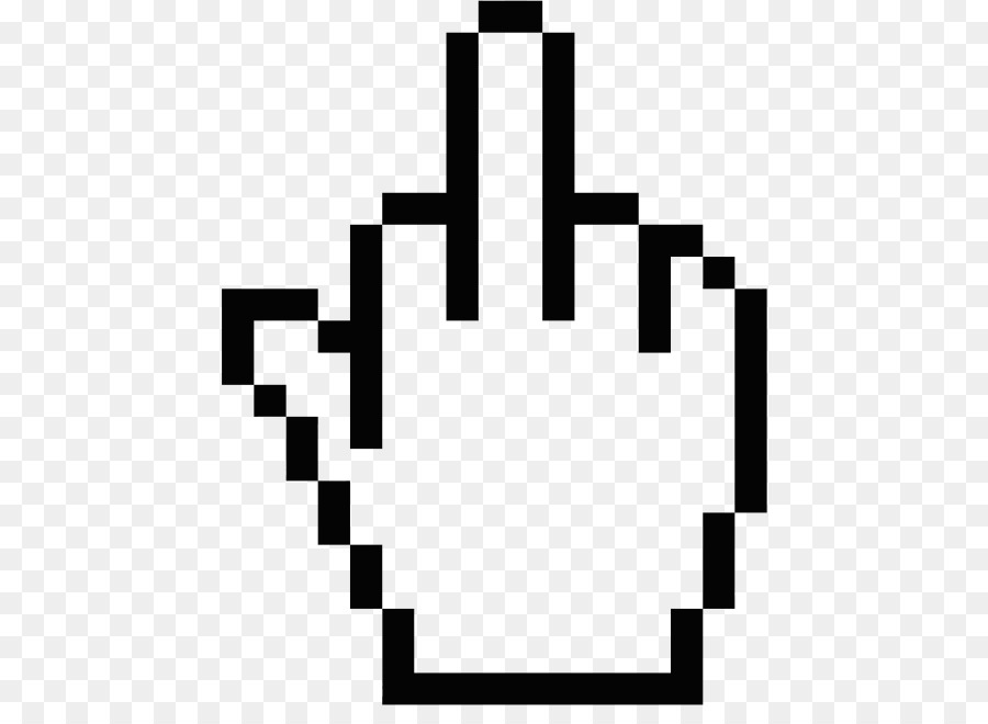 Cursor De Mano De Píxel，Puntero PNG