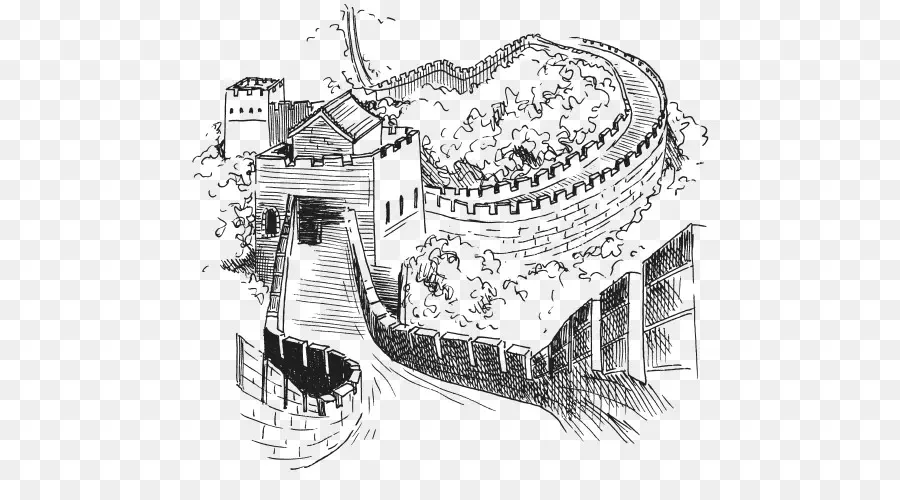 La Gran Muralla De China，Dibujo PNG