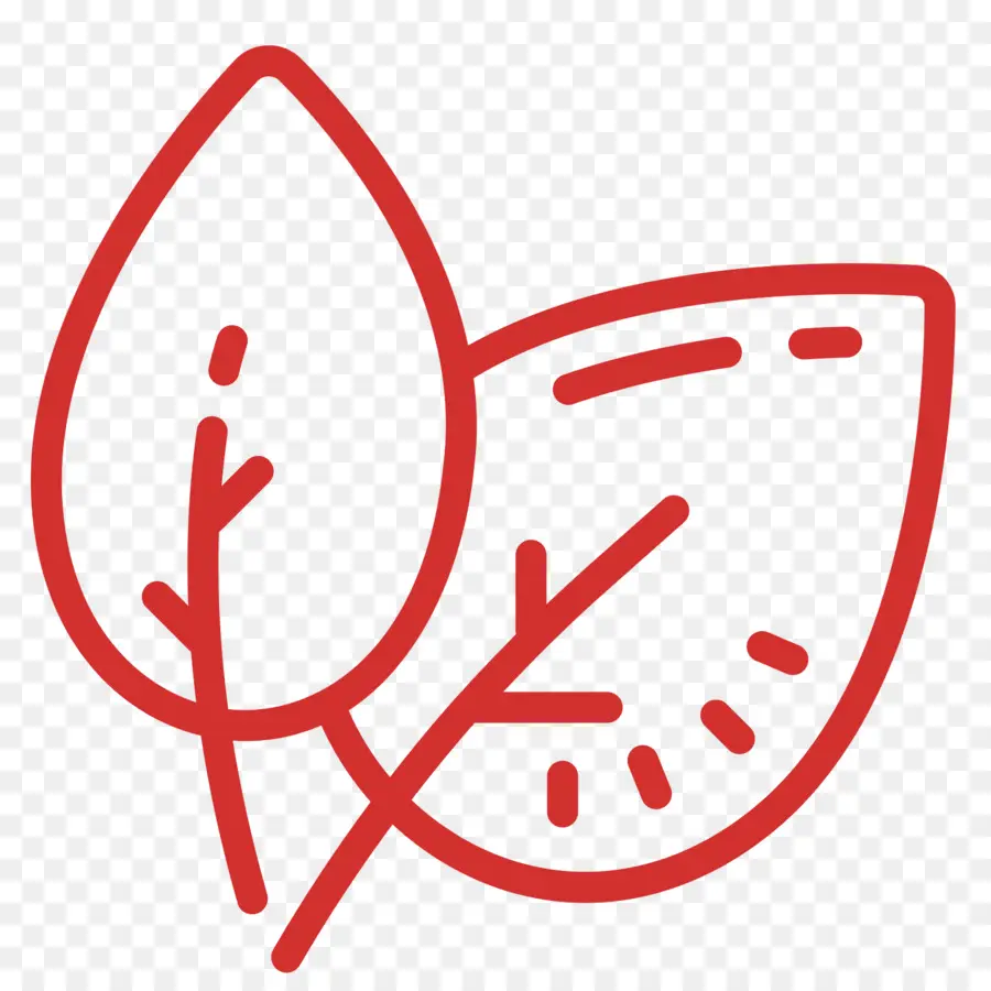 Icono De Hoja Roja，Naturaleza PNG