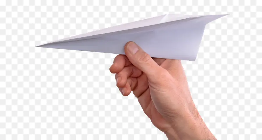 Avión De Papel，Mano PNG