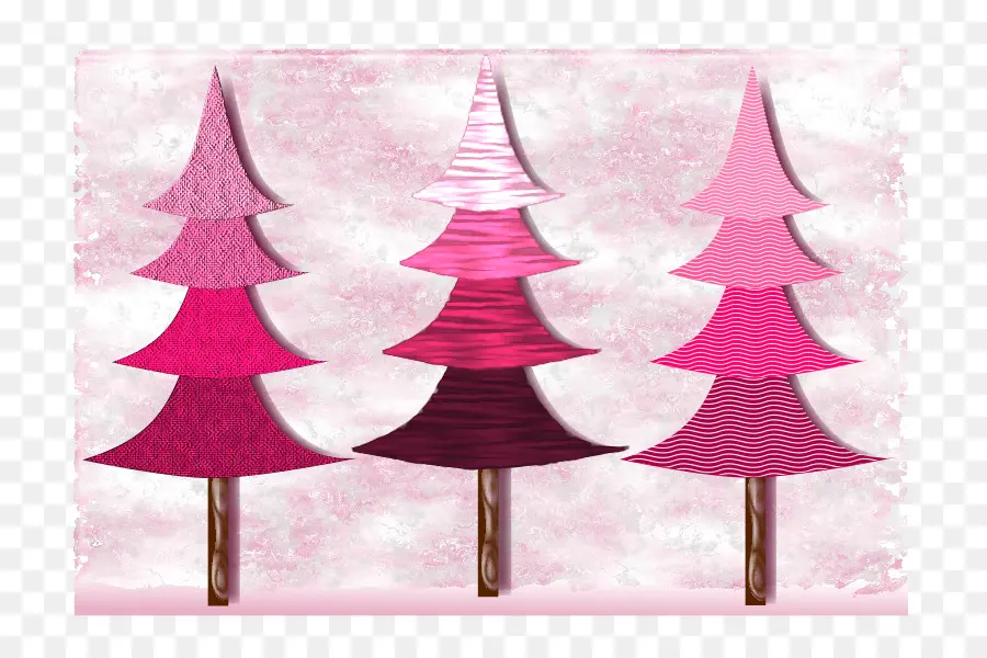 Arboles De Navidad Rosados，Arboles De Navidad PNG