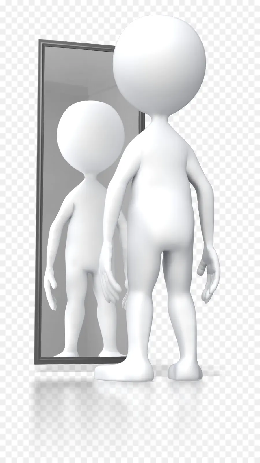 Personaje 3d，Espejo PNG