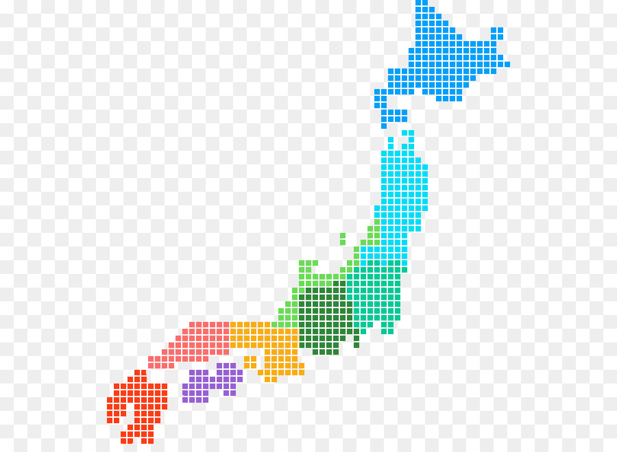 Prefecturas De Japón，Mapa PNG