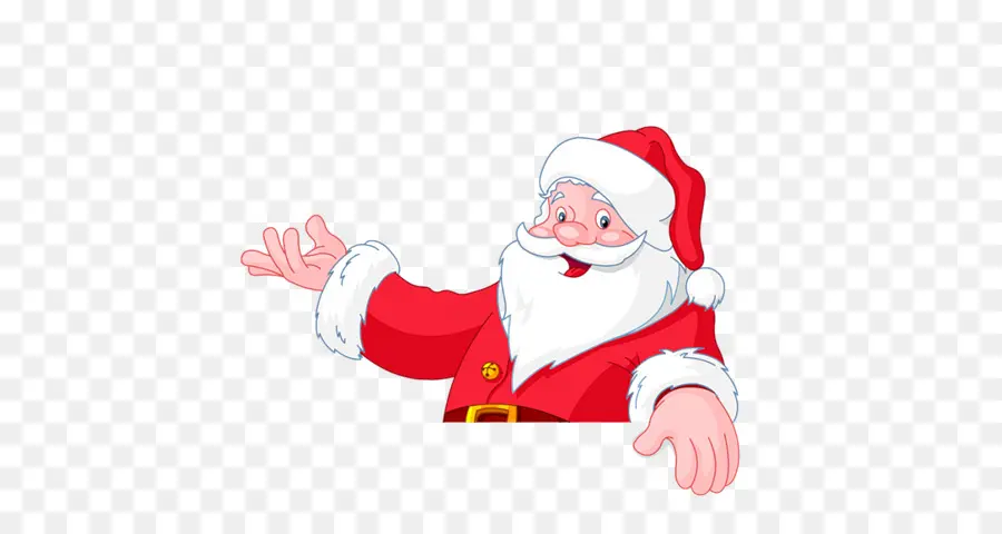 Papá Noel，Traje Rojo PNG