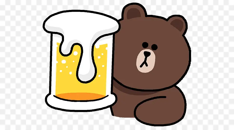 Oso Con Cerveza，Dibujos Animados PNG