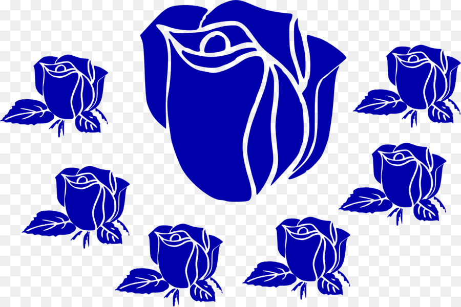 Rosa Azul，Flor PNG