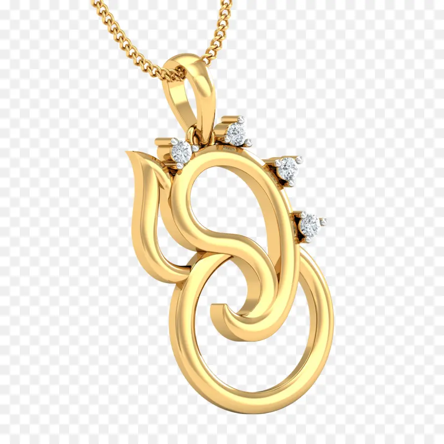 Colgante De Oro，Collar PNG