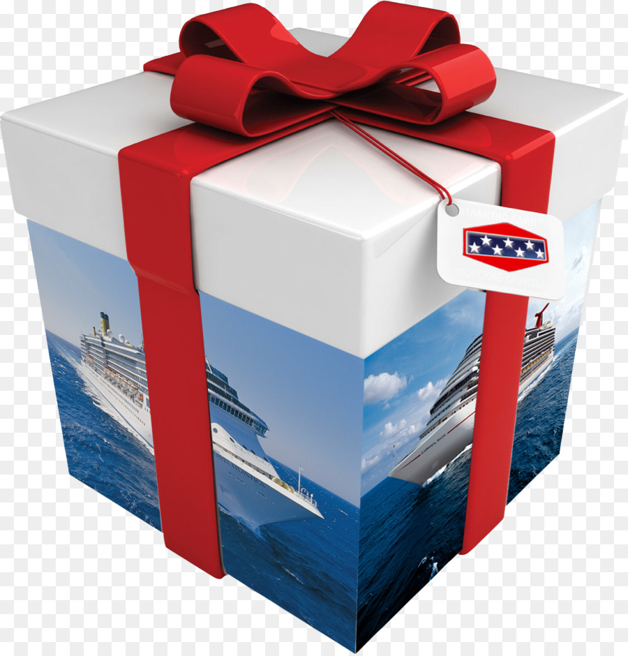 Caja De Regalo Con Crucero，Presente PNG