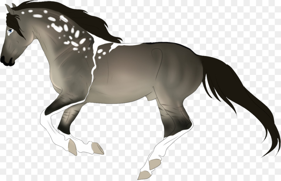 Caballo Decorado，Patrones Verdes PNG