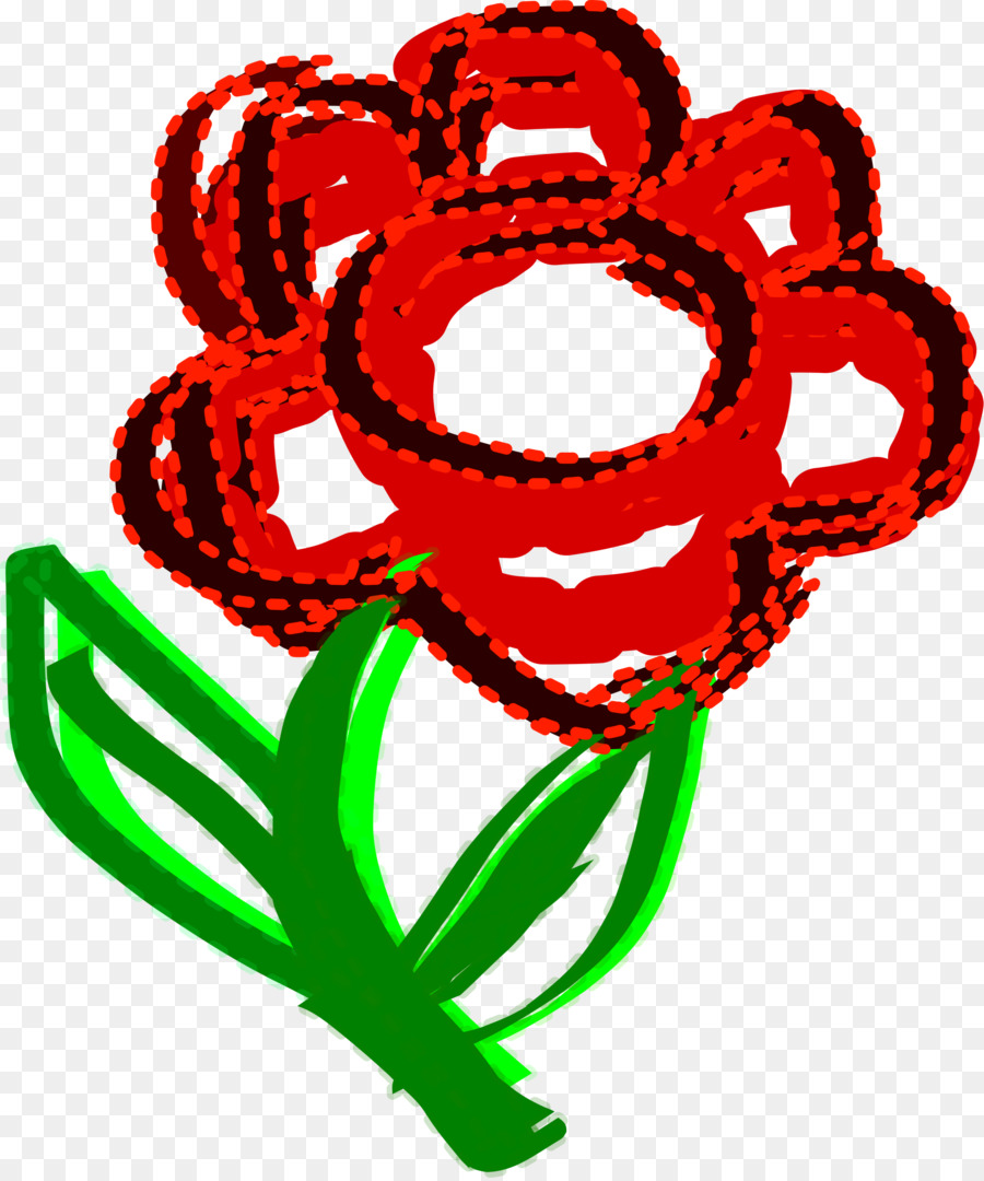 Línea，Flor PNG