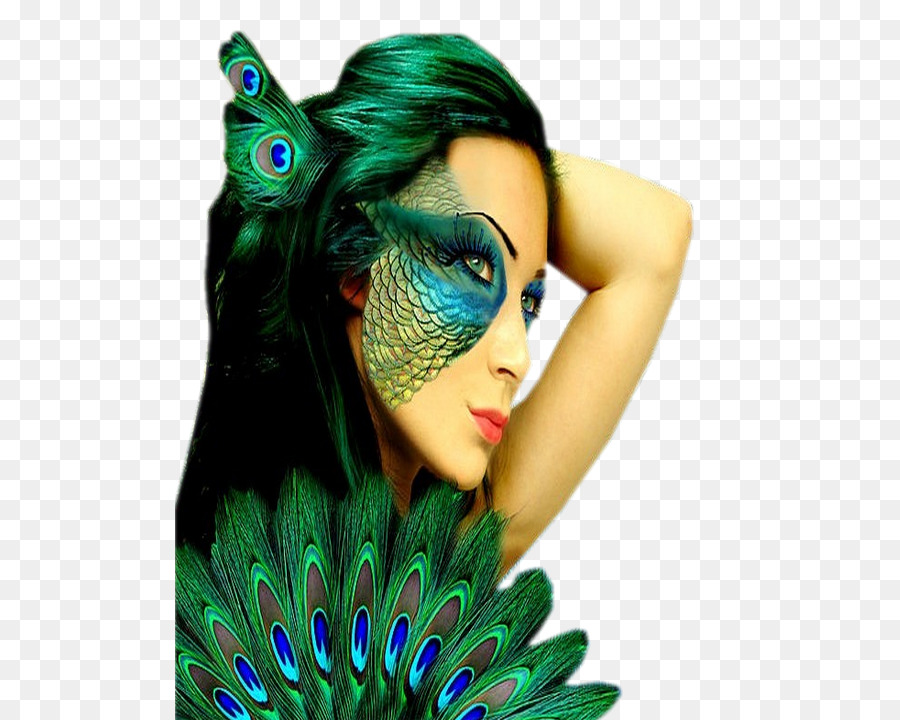 Mujer，Pavo Real PNG