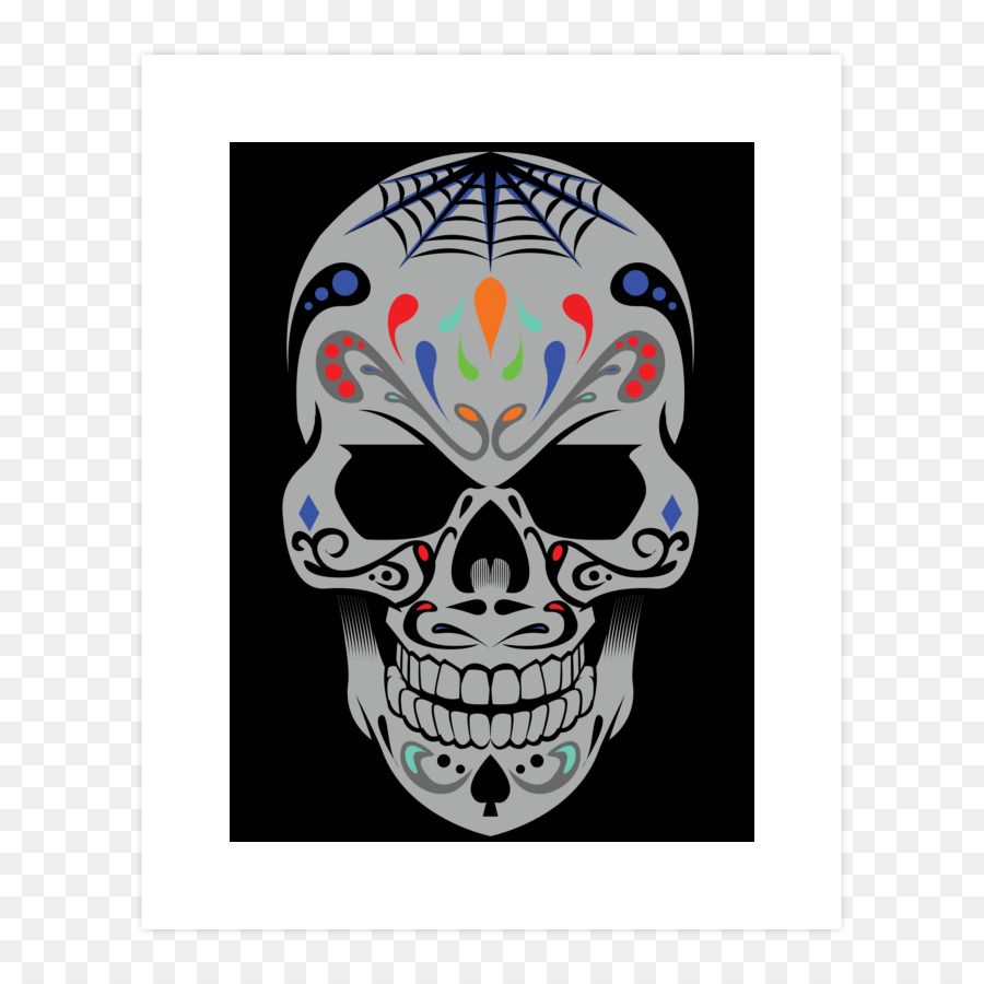 Calavera Decorativa，Cráneo PNG