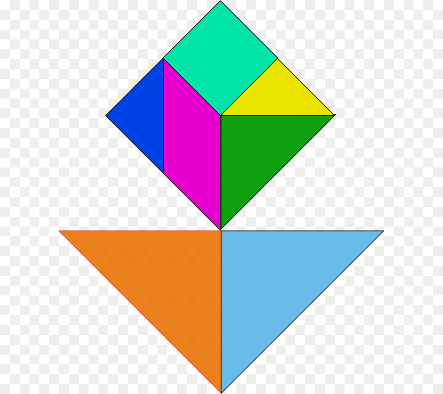 Rompecabezas Tangram，Formas PNG