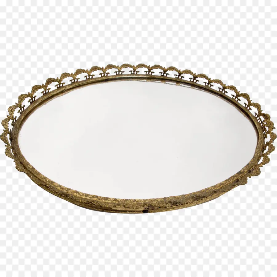 Bandeja Adornada De Oro，Decorativo PNG