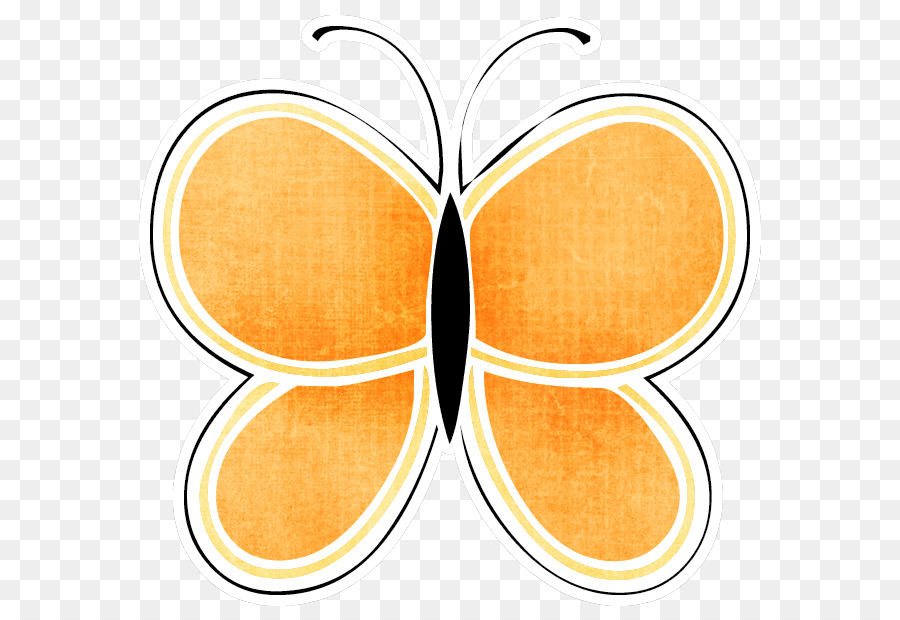 Mariposa，Amarillo PNG