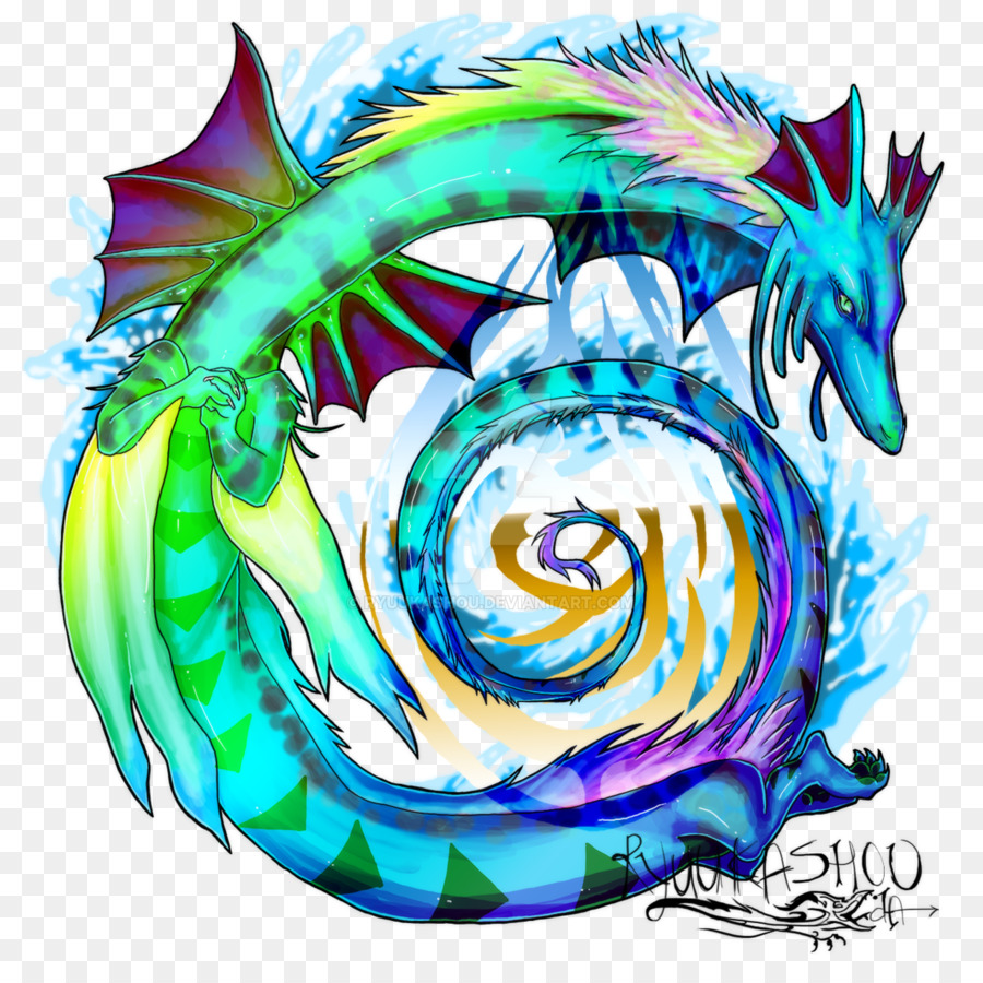 Dragón，Arte Fractal PNG