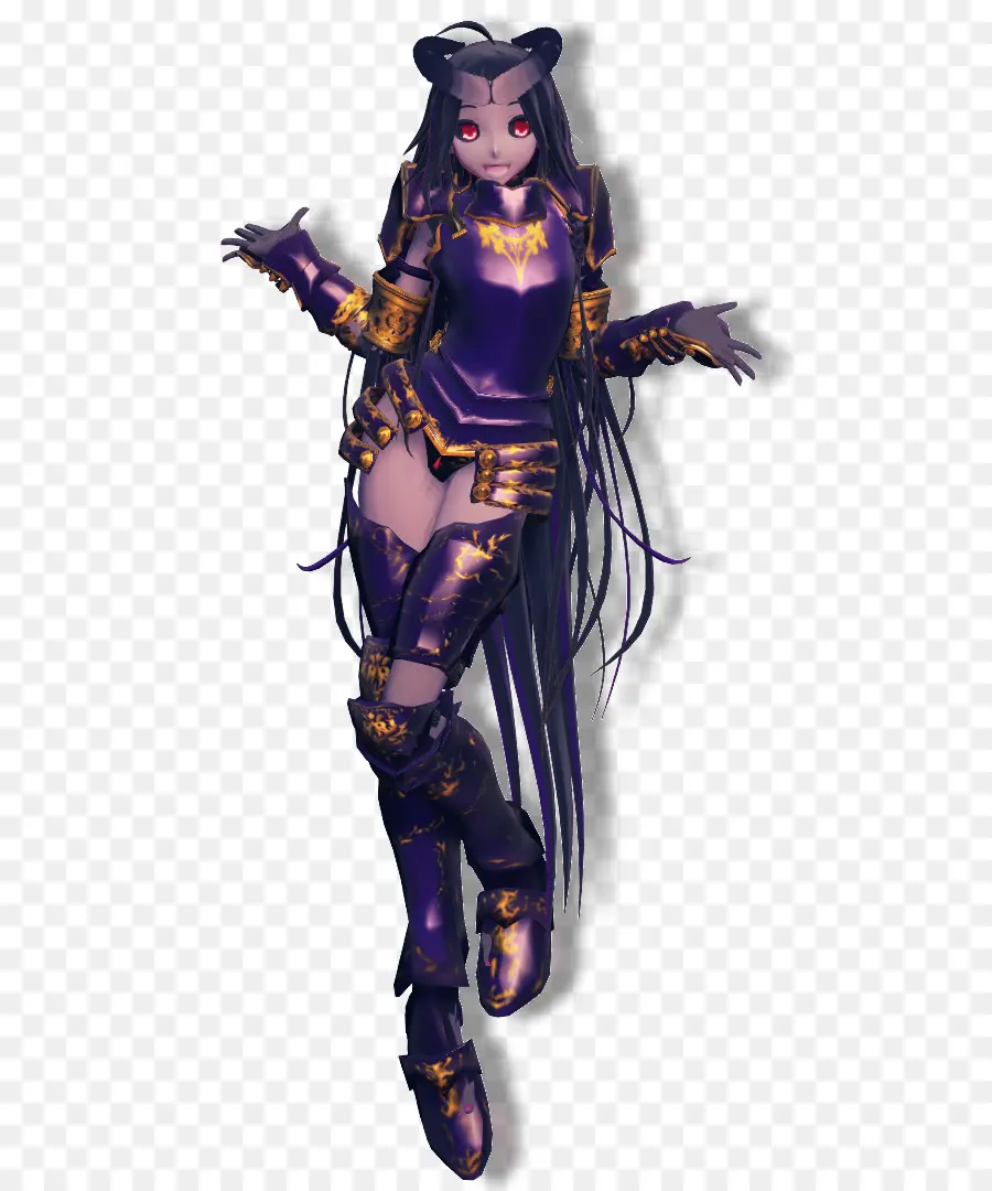 Personaje Animado，Armadura Morada PNG