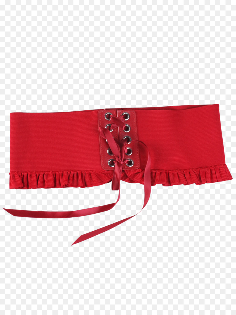 Cinturón Corsé Rojo，Moda PNG