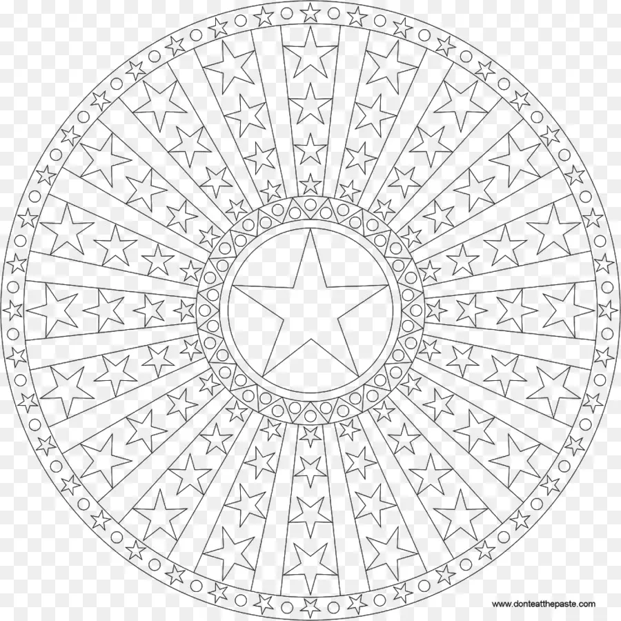 Mandala，Ausmalbild PNG