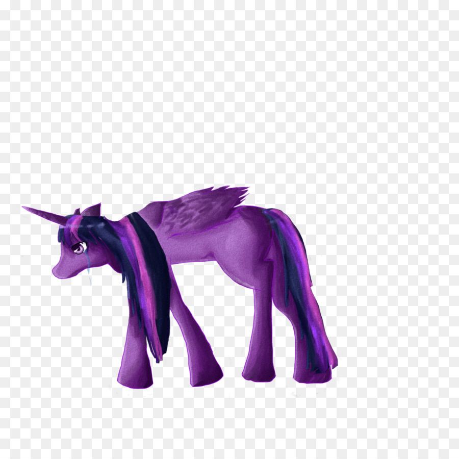 Unicornio Morado，Fantasía PNG