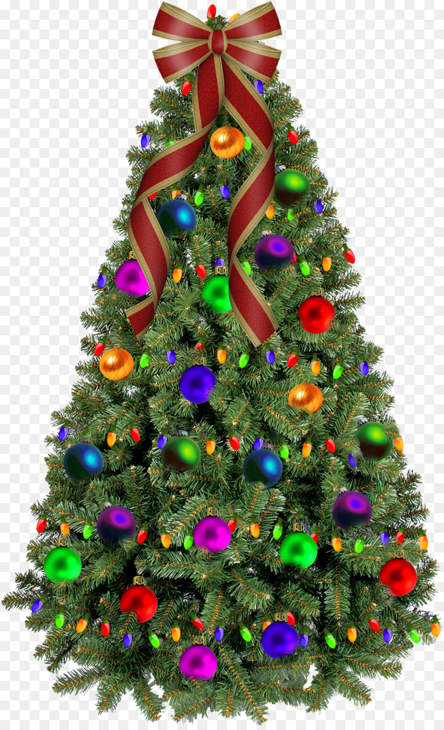 árbol De Navidad，Santa Claus PNG