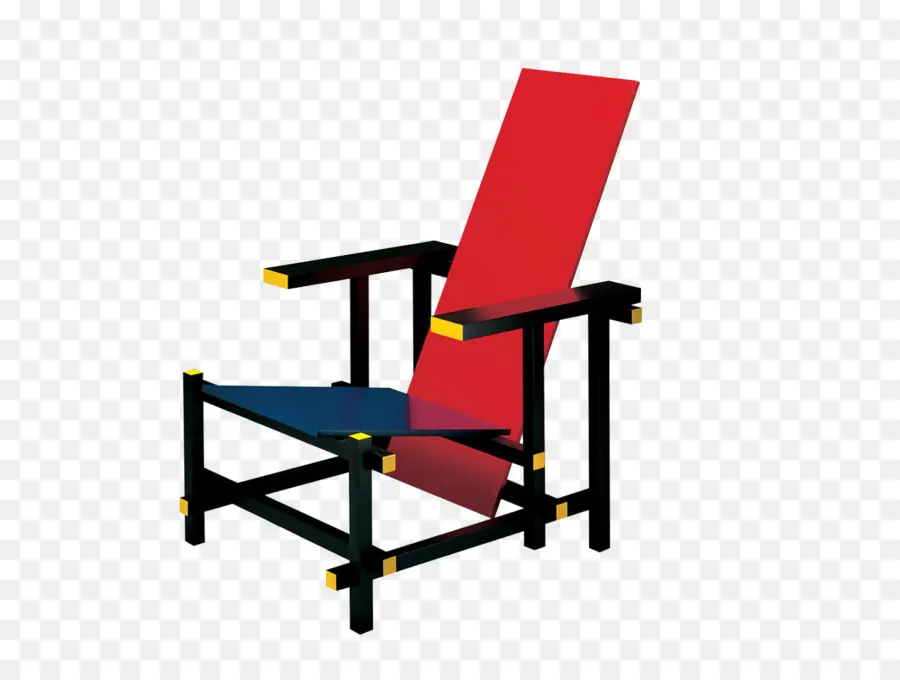 Silla Roja Y Azul，Moderno PNG