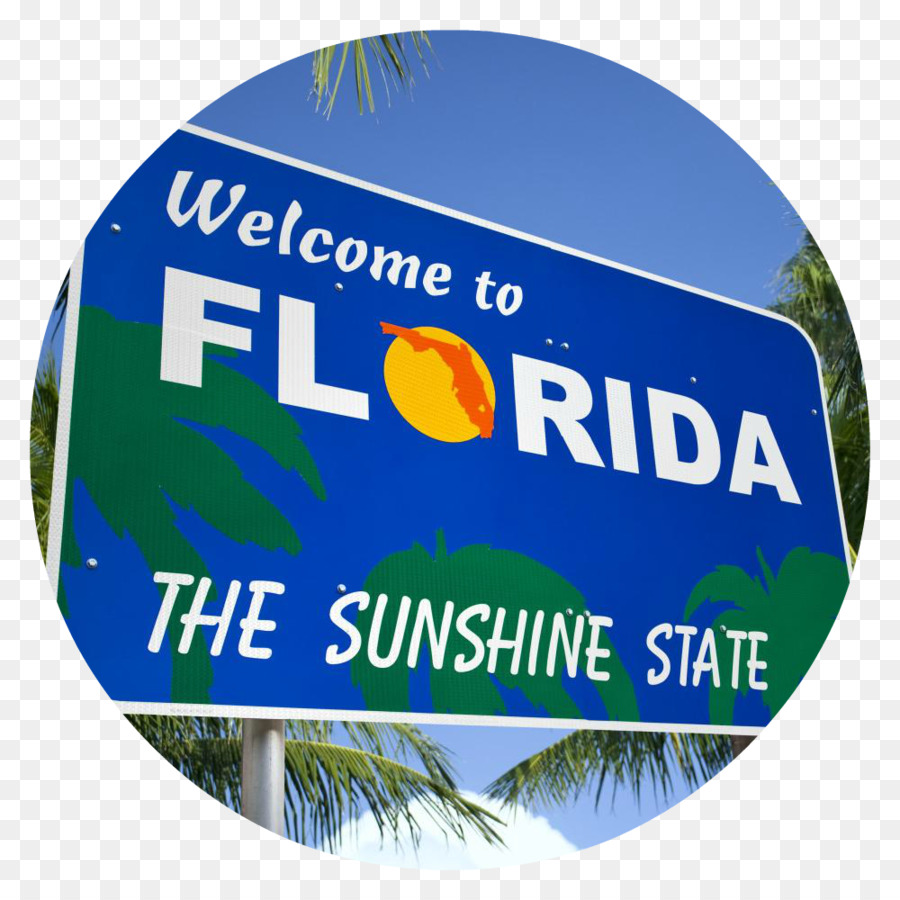 Cartel De Bienvenida De Florida，Signo De Estado PNG