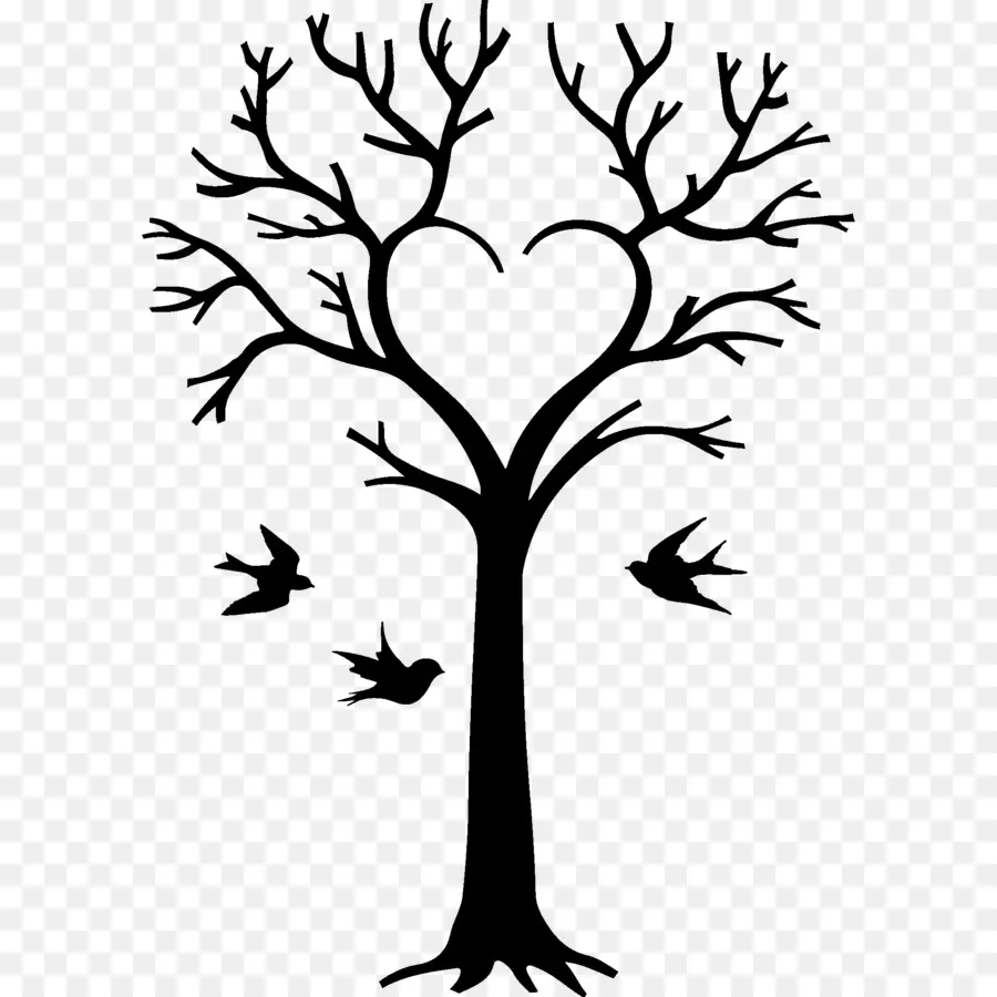 Silueta De Arbol，árbol PNG