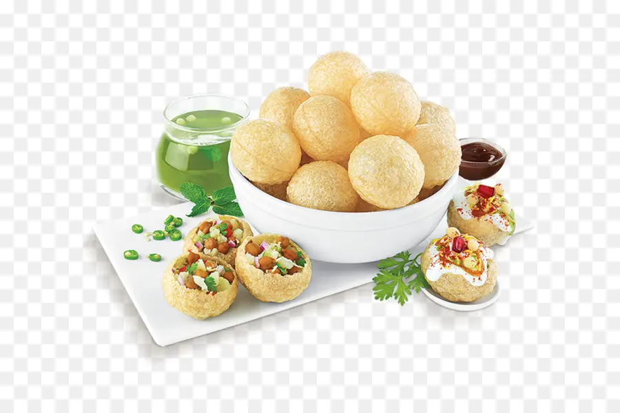 Pani Puri，Merienda India PNG