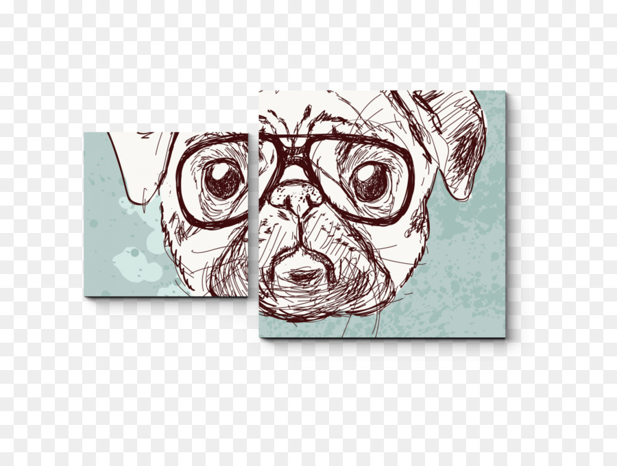 Pug，Dibujo PNG