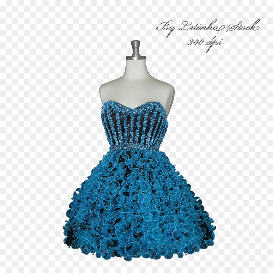 Vestido，Azul PNG