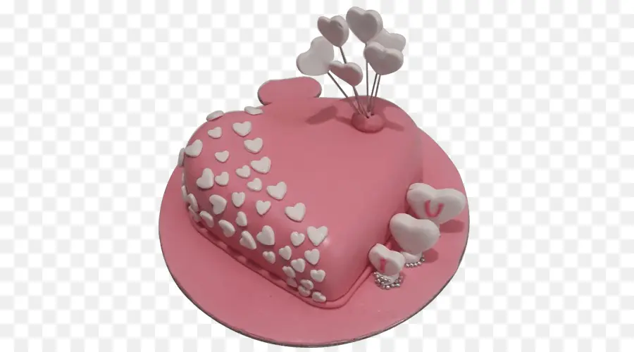 Pastel De Corazón，Rosa PNG