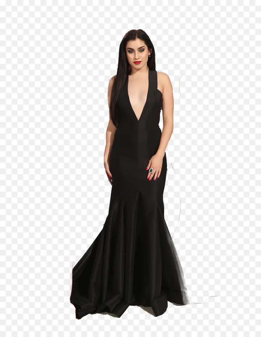 Mujer En Vestido Negro，Vestido PNG