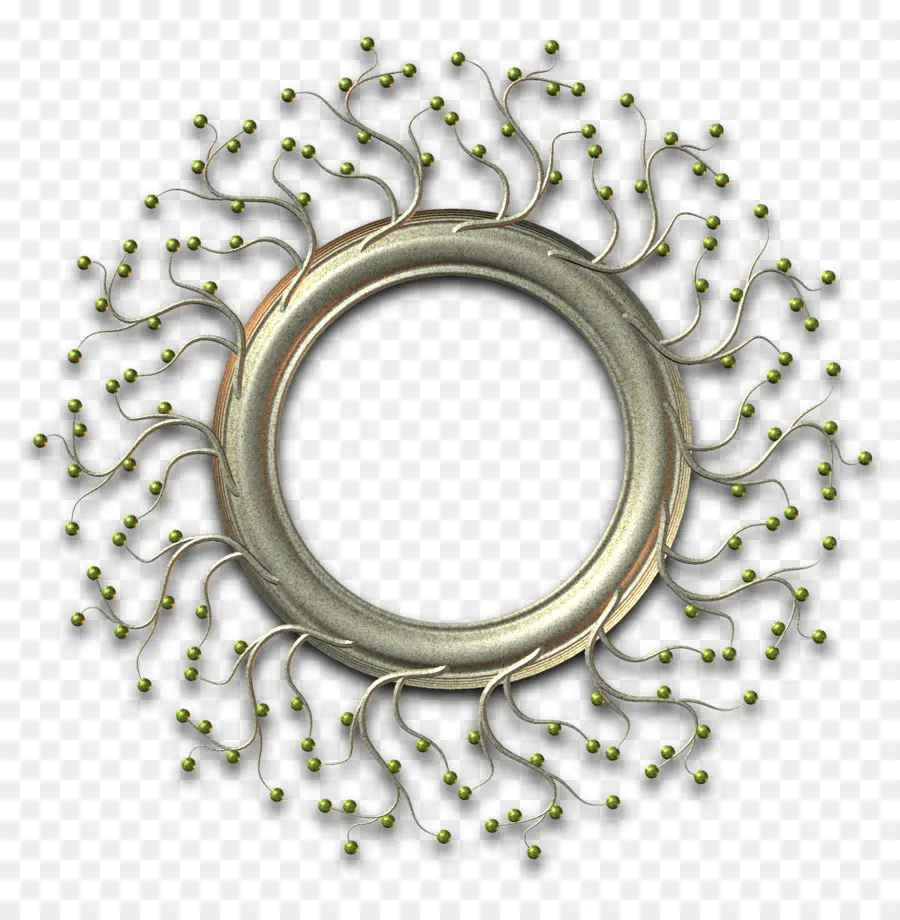 Marco Decorativo，Circular PNG