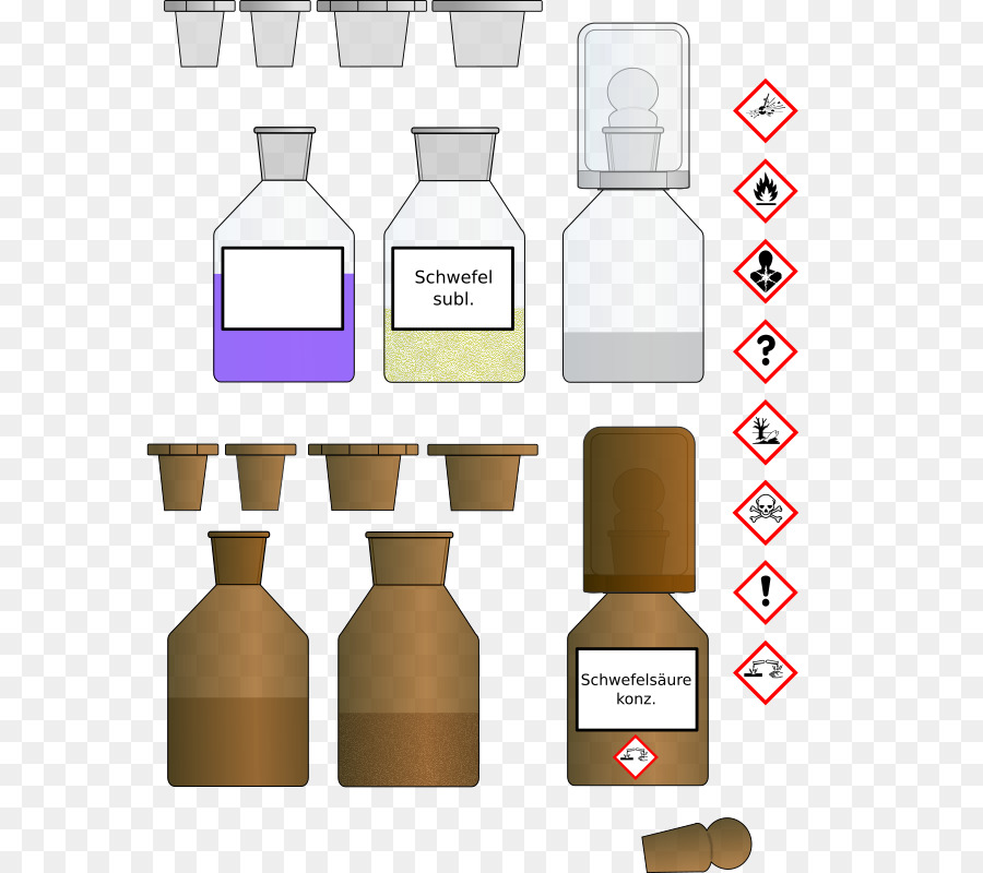 Botellas Químicas，Etiquetas PNG