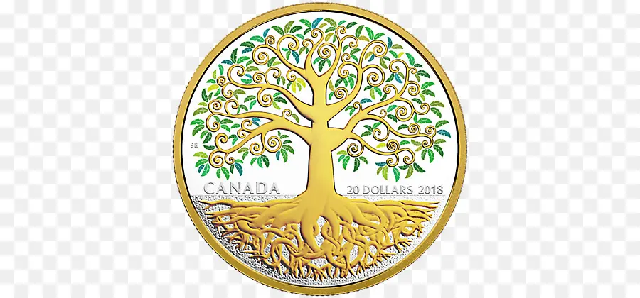 árbol，Moneda PNG