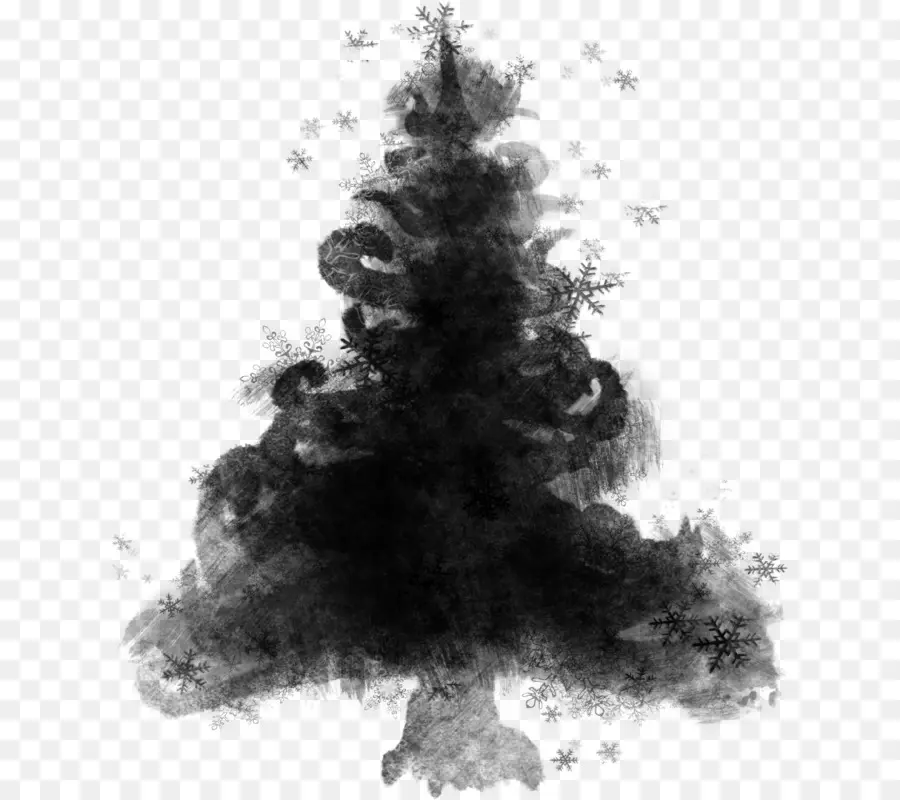 Árbol De Navidad Negro，Navidad PNG