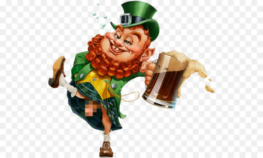 Duende Con Cerveza，Día De San Patricio PNG