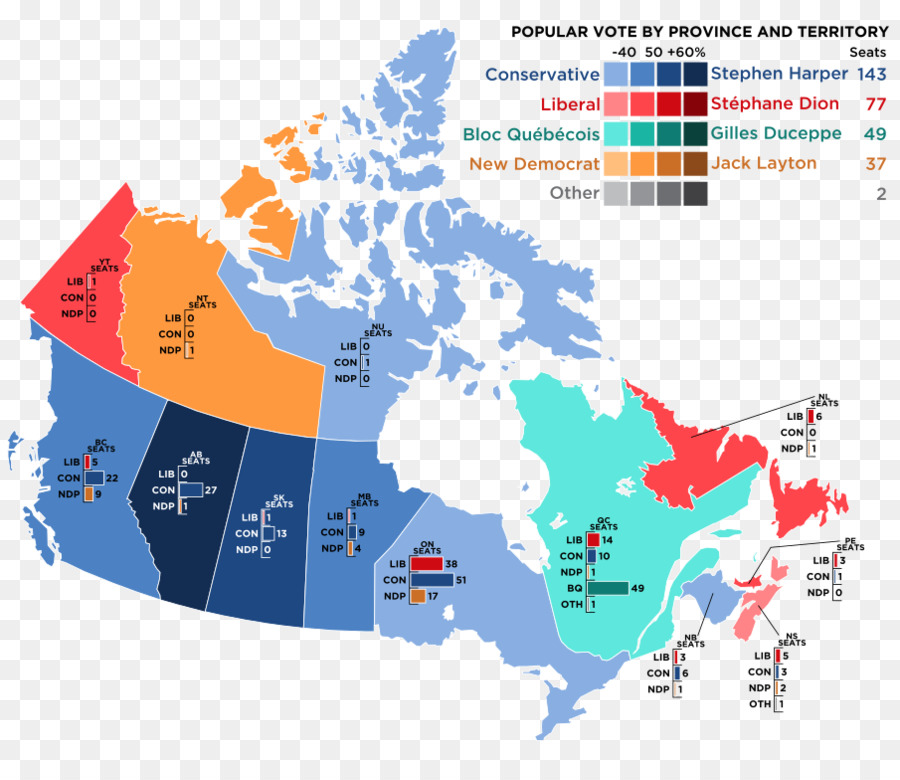 Mapa De Canadá，País PNG