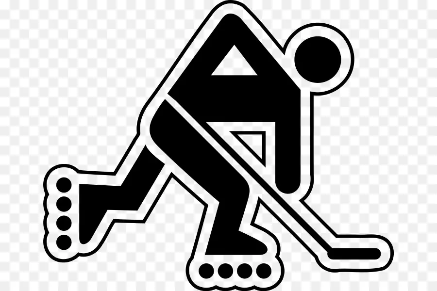 Jugador De Hockey，Patines PNG