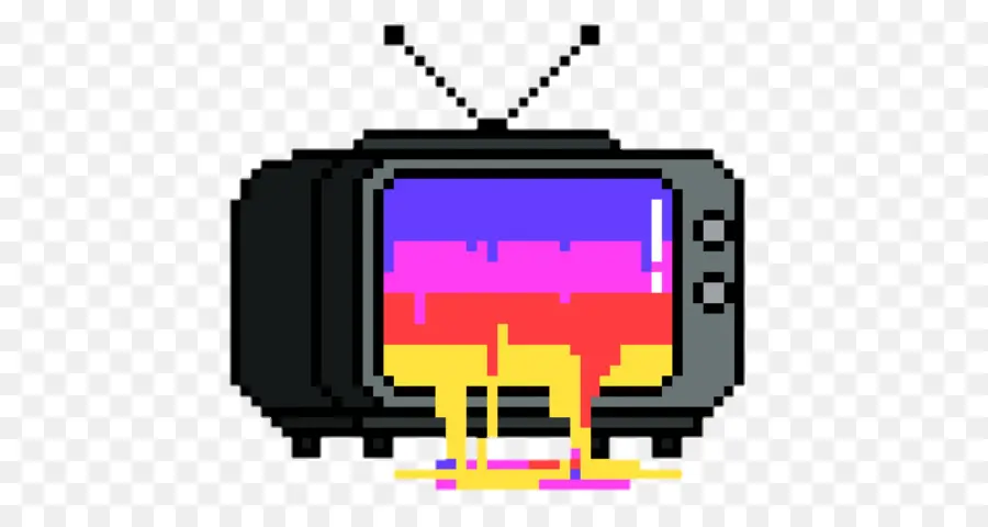 Pixel Art，La Televisión PNG