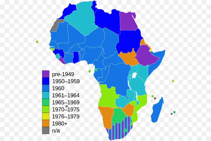 Mapa De África，Países PNG