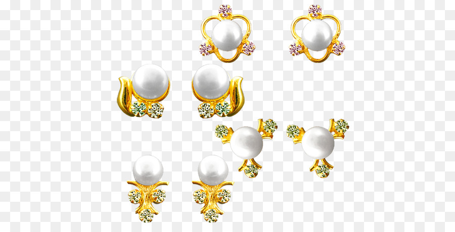 Pendientes，Oro PNG